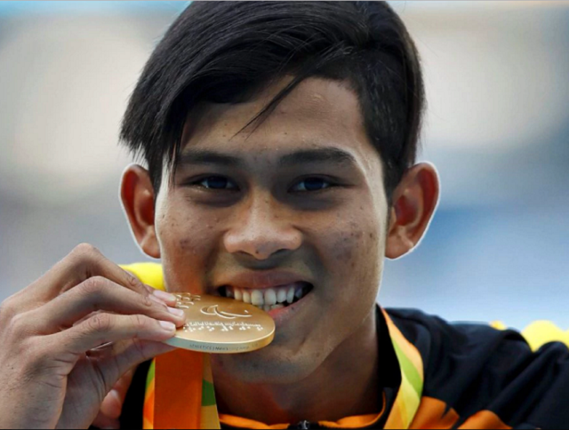 New Straits Times / Reuters Abdul Latif is also the world record holder in the event.